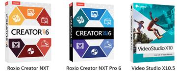 Roxio Creator Nxt 6 Roxio Creator Nxt Pro 6 Video Studio X10 5 ソースネクスト企業サイト